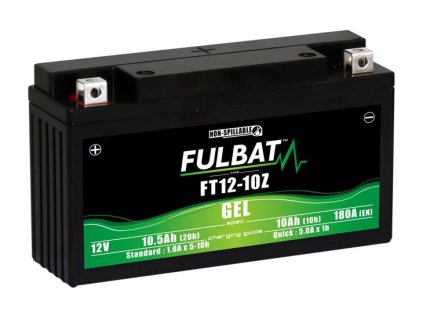 baterie 12V  YT12-10Z GEL  10Ah  180A  bezúdržbová GEL technologie 194x59x112 FULBAT aktivovaná ve výrobě