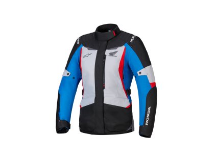 bunda STELLA ST-1 WATERPROOF HONDA kolekce  ALPINESTARS  dámská šedá/modrá/čierna/červená 2025