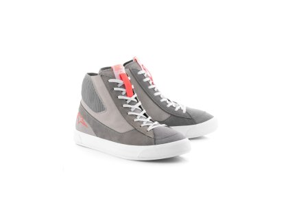 boty STATED  ALPINESTARS světle šedá/červená fluo/bílá 2025 (Veľkosť 47)