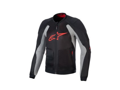 bunda TROOP-AIR  ALPINESTARS čierna/svetlo šedá/červená 2025