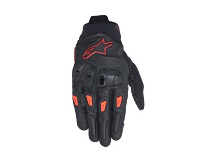 rukavice SP X 7  ALPINESTARS černá/tmavě červená/červená 2025 (Veľkosť S)