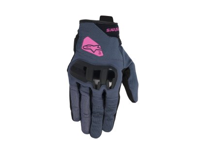 rukavice CHROME V2  ALPINESTARS  dámské tmavě šedá/černá/fialová 2025 (Veľkosť XS)