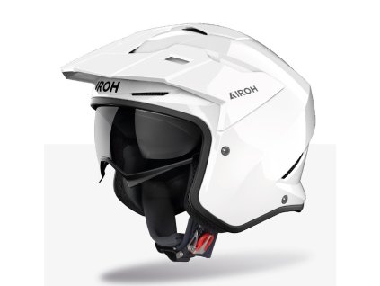 přilba KOMBAKT Color  AIROH bílá lesklá 2026 (Veľkosť XS)