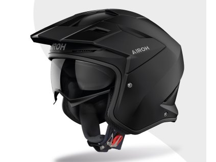 přilba KOMBAKT Color  AIROH černá matná 2026 (Veľkosť XS)