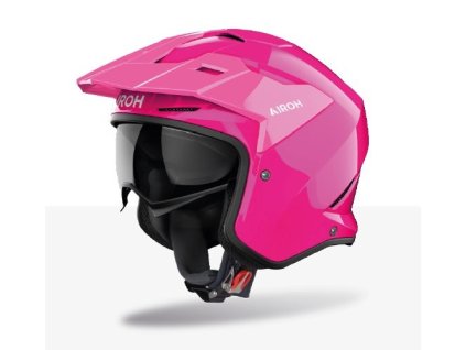 přilba KOMBAKT Color  AIROH růžová lesklá 2026 (Veľkosť XS)