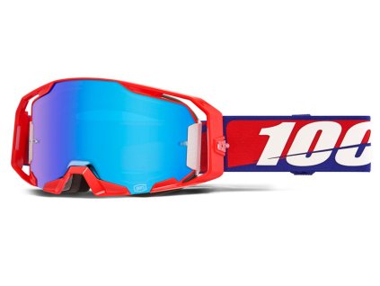 ARMATIC 100% USA  okuliare motokrosové BEST modré plexi