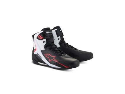 topánky FASTER-4  ALPINESTARS černá/bílá/červená 2025