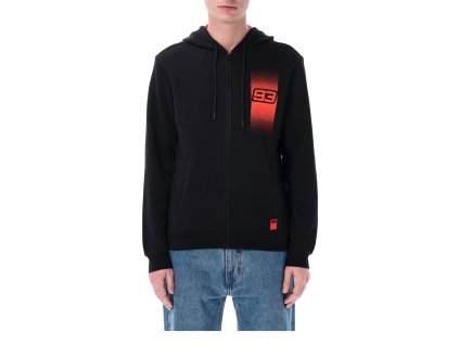 mikina na zip Marc Marquez 93  černá  červená (Veľkosť M)