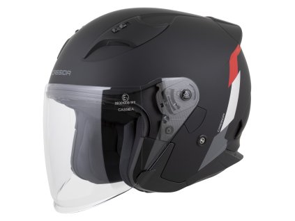 přilba Reflex 20 Safety  CASSIDA černá matná/červená/šedá/stříbrná reflexní 2026 (Veľkosť XS (53 až 54 cm))