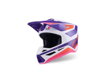 přilba S-M3 HEAT  ALPINESTARS bílá/fialová/růžová 2026 (Veľkosť XS)