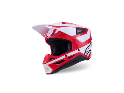 přilba S-M3 HEAT  ALPINESTARS červená/bílá/černá 2026 (Veľkosť 2XL)