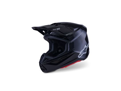 přilba SUPERTECH S-M7 SOLID  ALPINESTARS černá 2026 (Veľkosť XS)