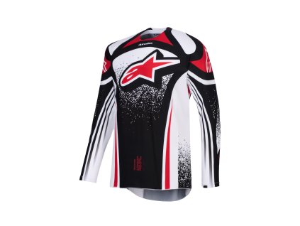 dres TECHSTAR NOMUR  ALPINESTARS černá/bílá/červená 2026 (Veľkosť S)