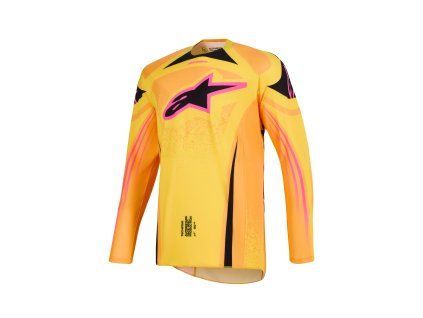 dres TECHSTAR NOMUR  ALPINESTARS oranžová/žlutá/růžová 2026 (Veľkosť S)