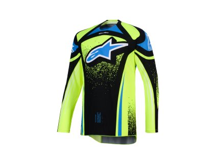 dres TECHSTAR NOMUR  ALPINESTARS tmavě modrá/žlutá fluo/modrá 2026 (Veľkosť S)