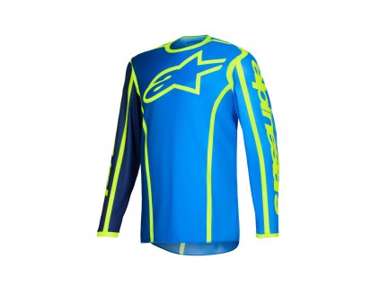 dres FLUID APEX  ALPINESTARS modrá/žlutá fluo 2026 (Veľkosť S)