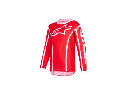 dres FLUID APEX YOUTH  ALPINESTARS  dětské červená/bílá 2026 (Veľkosť S)