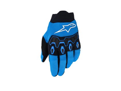 rukavice FULL BORE V2 YOUTH/KIDS  ALPINESTARS  dětské modrá/černá 2026 (Veľkosť 3XS)