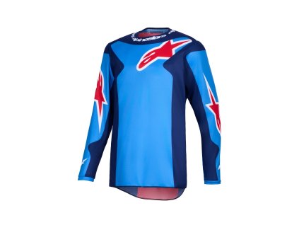 dres FLUID GRID  ALPINESTARS modrá/červená 2026 (Veľkosť S)