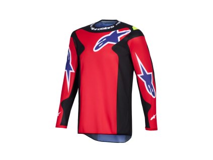 dres FLUID GRID  ALPINESTARS červená/černá/fialová/žlutá fluo 2026 (Veľkosť S)