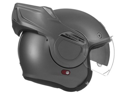 Prilba výklopná na motocykel NOX PREMIUM STRATOS strieborná matná