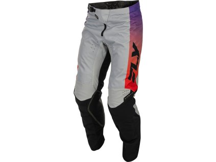 kalhoty KINETIC  FLY RACING - USA 2026 šedá/červená/fialová/černá (Veľkosť 30)