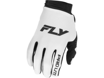 rukavice PRO LITE  FLY RACING - USA 2026 bílá/černá (Veľkosť XS)