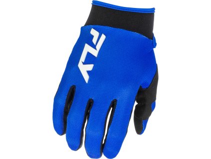 rukavice F-16  FLY RACING - USA modrá/bílá (Veľkosť XS)