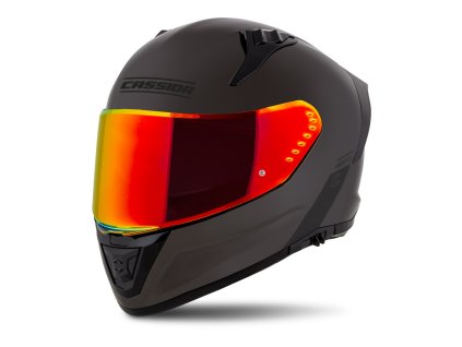 přilba Aero Super Solid  CASSIDA černý chrom/černá 2026 (Veľkosť L (59 až 60 cm))