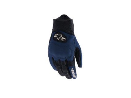 rukavice TRACKER  ALPINESTARS tmavě modrá/černá 2026 (Veľkosť S)