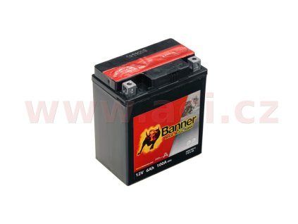 batéria 12V YTX7L-BS 6Ah 100A BANNER Bike Bull AGM 114x71x131