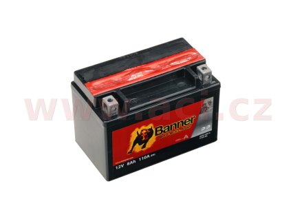 batéria 12V YTX9-BS 8Ah 110A BANNER Bike Bull AGM 150x87x105