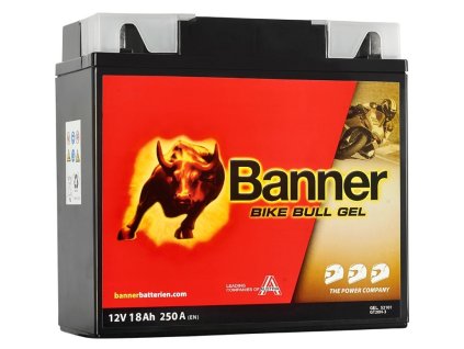 gélová batéria 12V 51913 18Ah 250A BANNER Bike Bull GEL 181x76x173