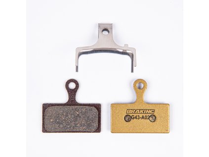 brzdové doštičky pre systémy SHIMANO BRAKING Carbo Metalic zmes 2 ks v balení