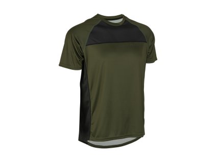 cyklo dres SUPER D  FLY RACING - USA černá/zelená (Veľkosť S)