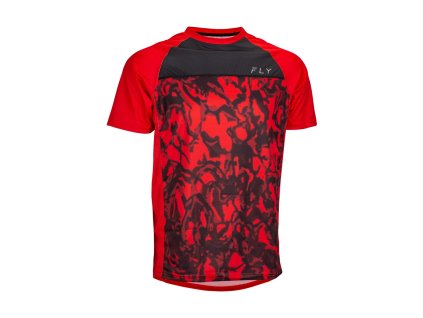 dres SUPER D  FLY RACING - USA červená camo/černá (Veľkosť S)