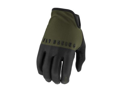 cyklo rukavice MEDIA  FLY RACING - USA zelená/černá (Veľkosť S)