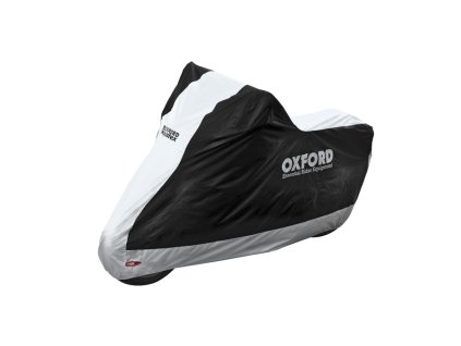 plachta na motorku Aquatex  OXFORD černá/stříbrná (Veľkosť S)