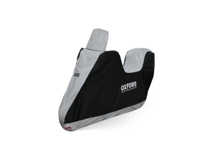 aquatex Highscreen Plachta na motocykel Scooter pre vysoké plexi OXFORD čierna/strieborná uni veľkosť