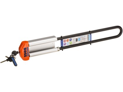 zámok na snežný skúter SNOWBOSS SSF OXFORD oranžová sada vrátane držiaka zámku priemer kolíka 15 mm pre šírku pásu do 520 mm