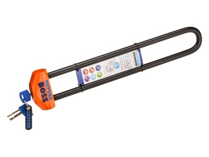 zámok na snežný skúter SNOWBOSS SSF OXFORD oranžový set bez držiaka zámku priemer čapu 15 mm pre šírku pásu do 400 mm