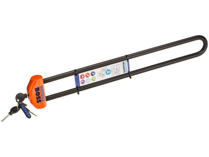 zámok na snežný skúter SNOWBOSS SSF OXFORD oranžový set bez držiaka zámku priemer čapu 15 mm pre šírku pásu do 520 mm