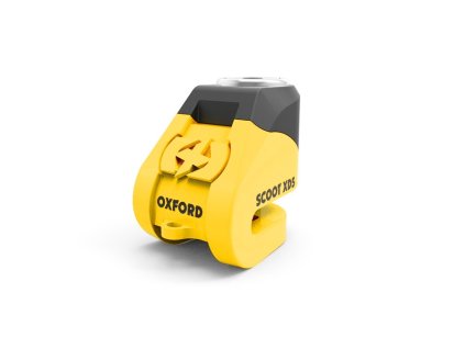zámok kotúčovej brzdy Scoot XD5 OXFORD žlto-čierny priemer kolíka 6 mm