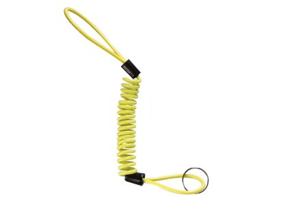 pripomienka pre kotúčový zámok MINDER CABLE OXFORD reflexný žltý kábel priemer 4 mm 1 kus balený vo vrecku so škrabkou