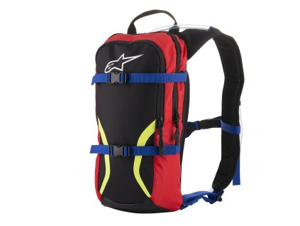 hydrobag IGUANA ALPINESTARS čierna/modrá/červená/žltá fluo celkový objem 6 l hydrobag objem 1 5 l 2025