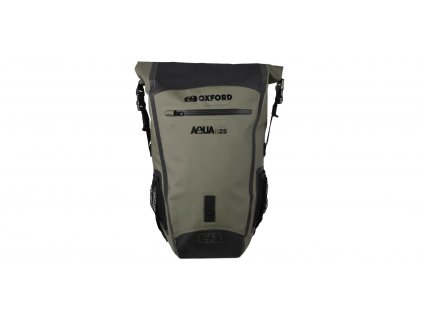 vodotesný batoh Aqua B-25, OXFORD (khaki/čierna, objem 25 l)