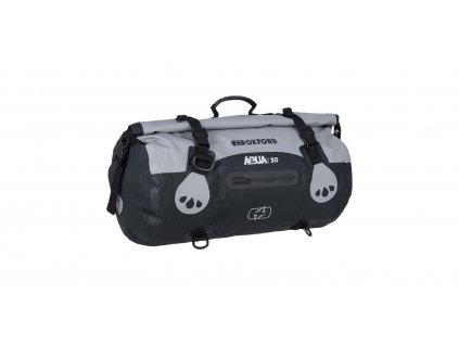 vodotesná taška Aqua T-30 Roll Bag, OXFORD (sivá/čierna, objem 30 l)