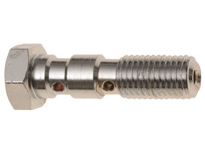 prietoková skrutka dvojitá M10 x 1 25 mm chrómovaná oceľ