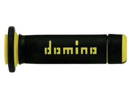 gripy A180 ATV dĺžka 118 + 122 mm DOMINO čierno-žltá