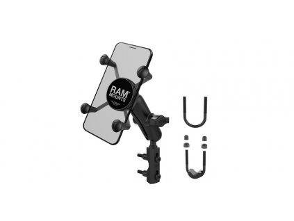 kompletná zostava držiaka X-Grip s brzdovou/spojkovou pákou/držiakom letmého kolesa RAM Mounts